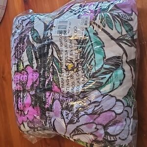Vera Bradley lavender meadow blanket